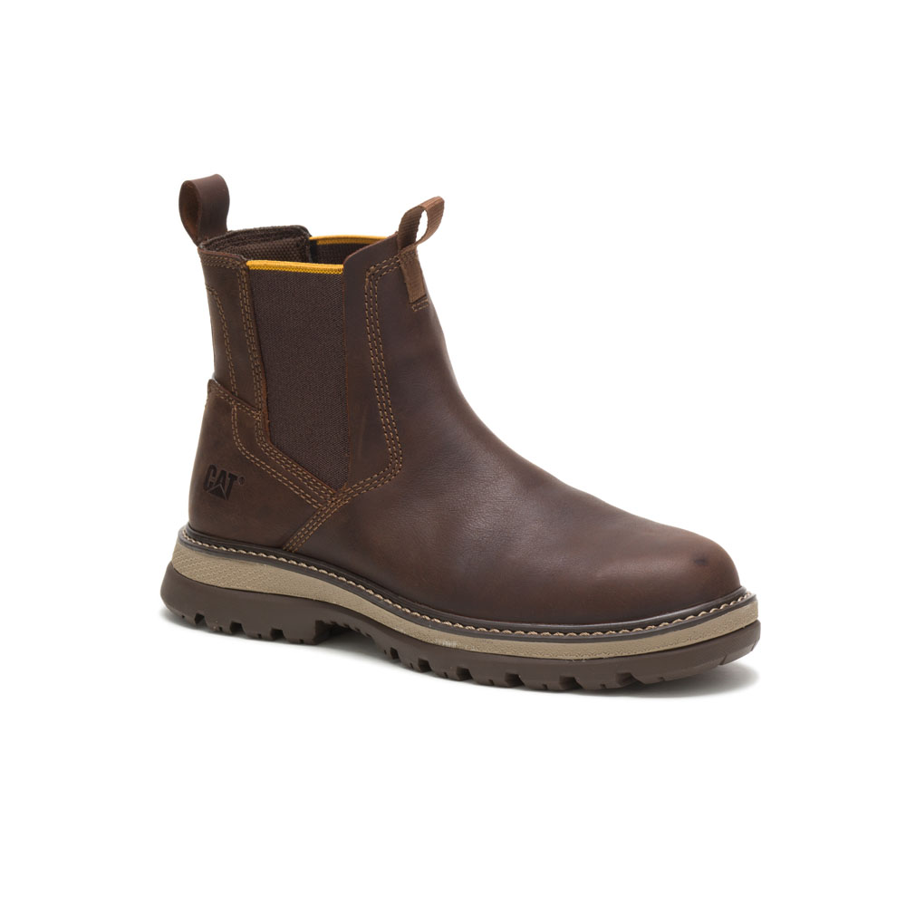 Caterpillar Fairbanks Philippines - Mens Chelsea Boots - Brown 91364BMDH